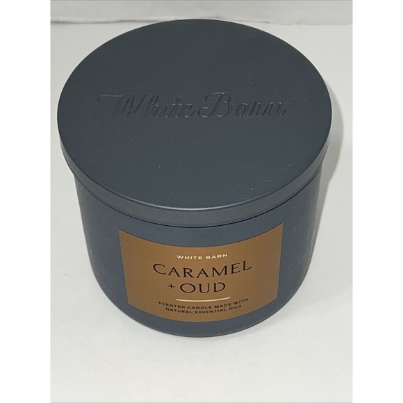 Bath & Body Works 14.5oz. *CARAMEL & OUD* 3 Wick TEST Candle NEW - Picture 5 of 13